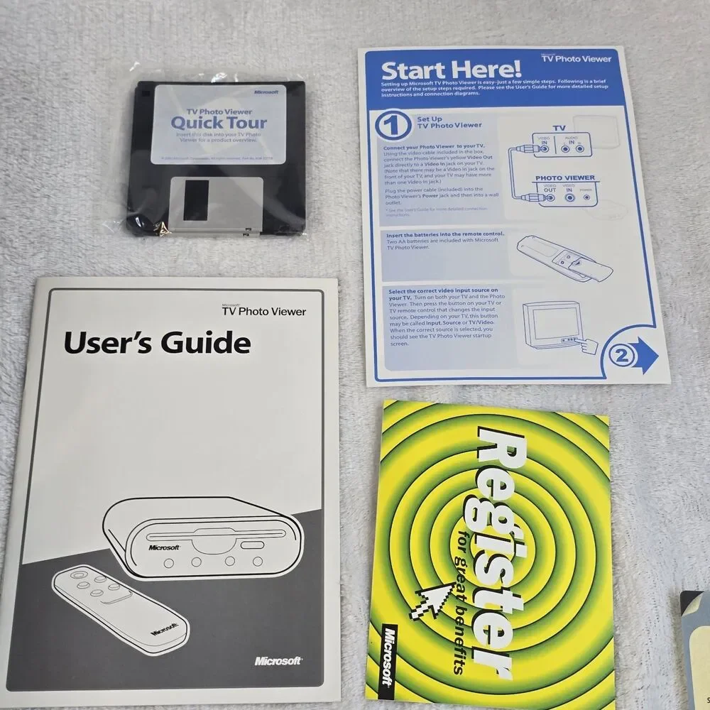 Microsoft TV Photo Viewer X08-22497 With Software Floppy Vintage In Original Box